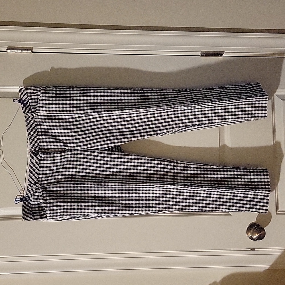 Lands End blue and white check size 16 pants